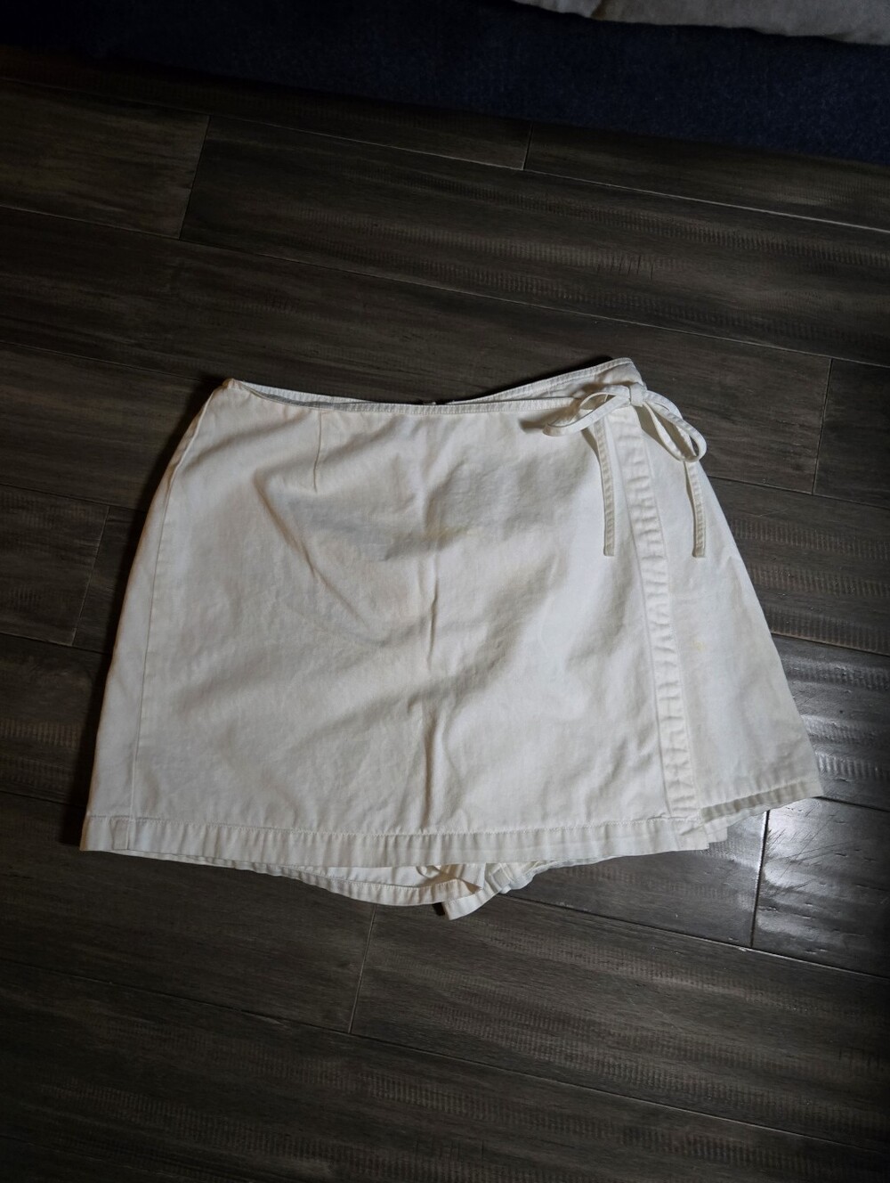 Vintage 90s The Limited Chinos White Tie-Side Wrap Skort - Size 12